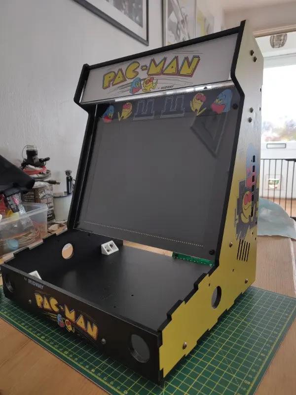 A completely reassembled Picade cabinet.